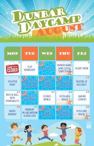 DN Summer Day camp Schedule August 2022