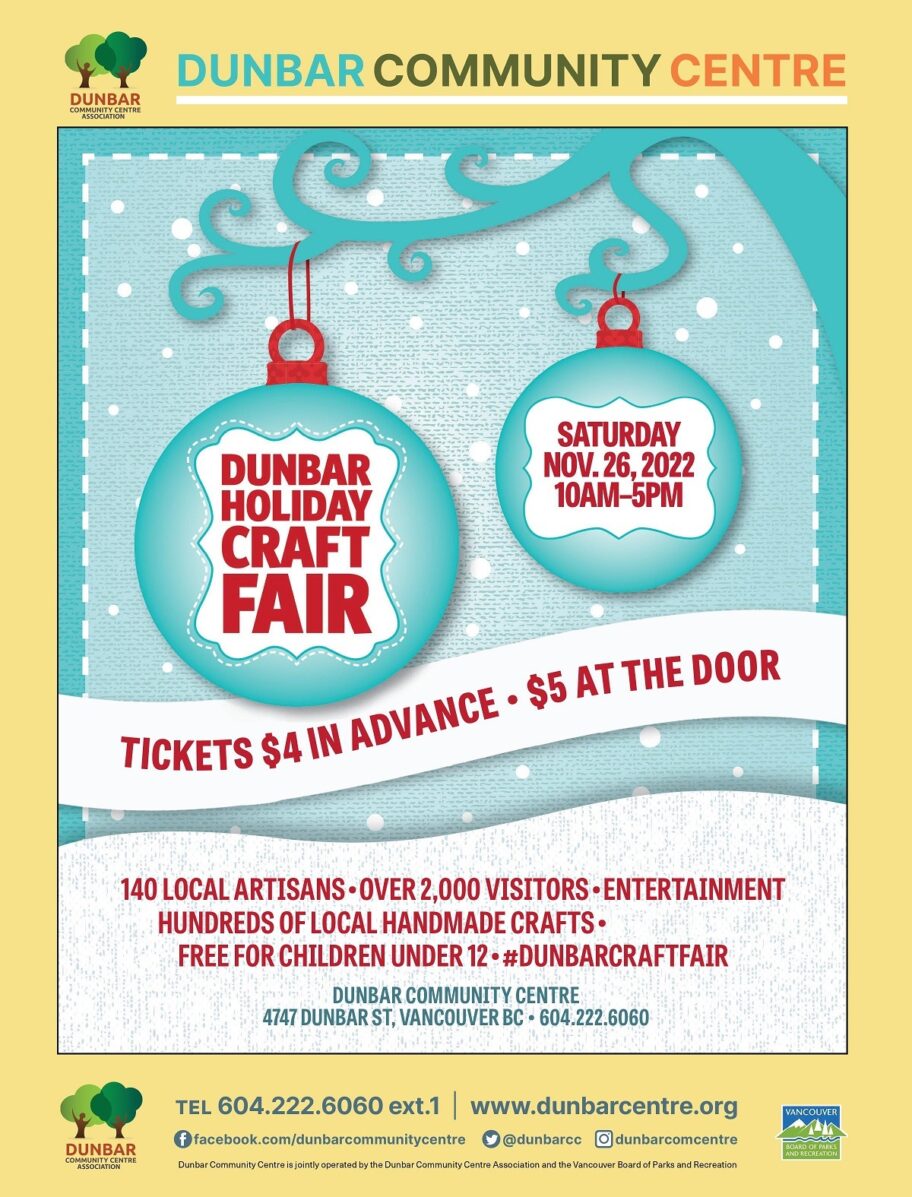 Dunbar Holiday Craft Fair Returns for 2022